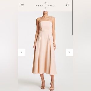 Name of love - Sophia dress in blush